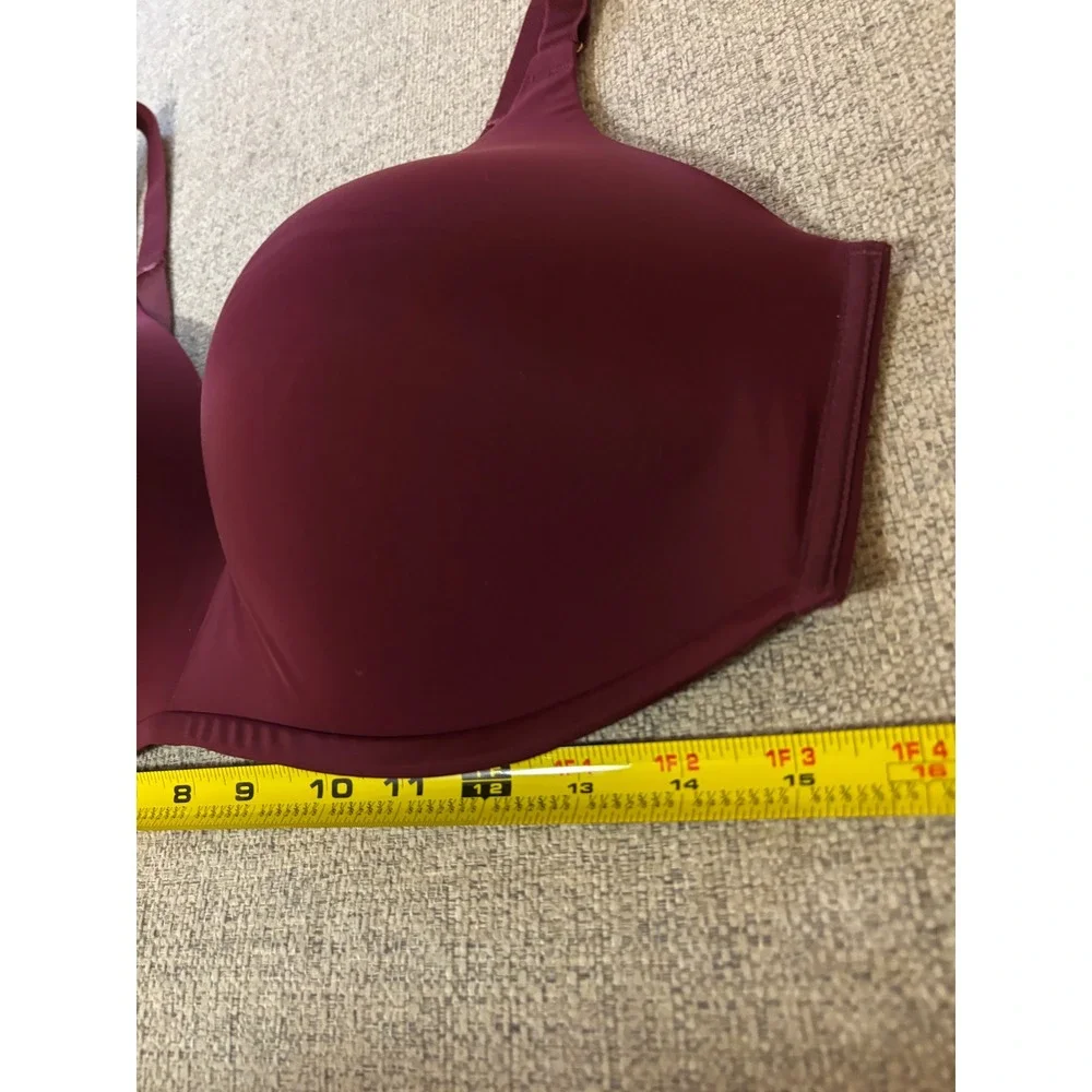 Soma Vanishing Back Bra 40D Burgundy‎ Wireless T Shirt Comfort Smooth Full Cup